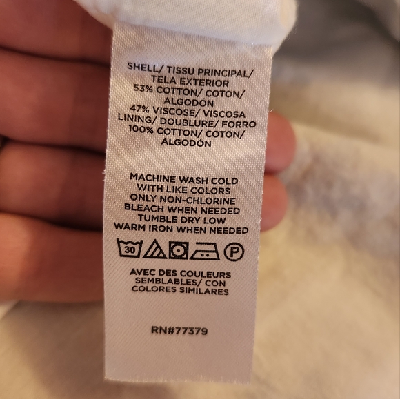 Ann Taylor Floral Button Up Blouse Garden Floral Size Small P - Picture 9 of 11